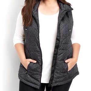 Leopard Puffer Vest
